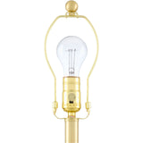 Modern European furniture - Lined Ceramic Linen Table Lamp - www.oroa.com