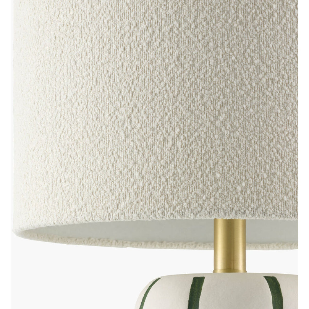 Modern European furniture - Lined Ceramic Linen Table Lamp - www.oroa.com