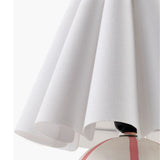 Modern European furniture - Lined Round Ceramic Table Lamp - www.oroa.com