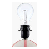 Modern European furniture - Lined Round Ceramic Table Lamp - www.oroa.com