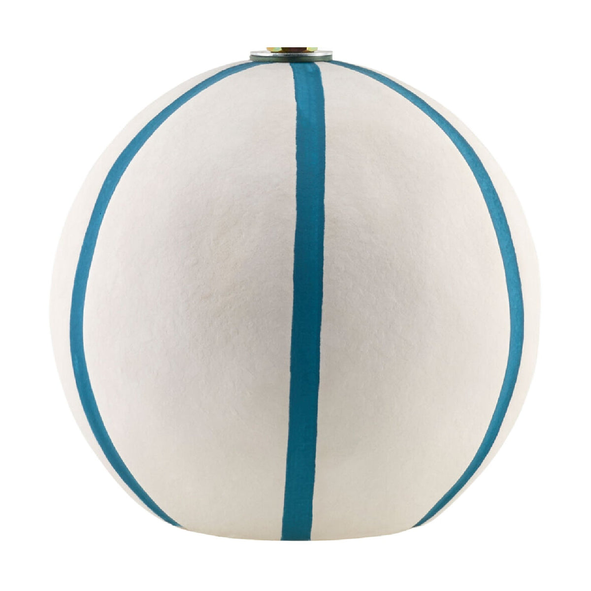Modern European furniture - Lined Round Ceramic Table Lamp - www.oroa.com