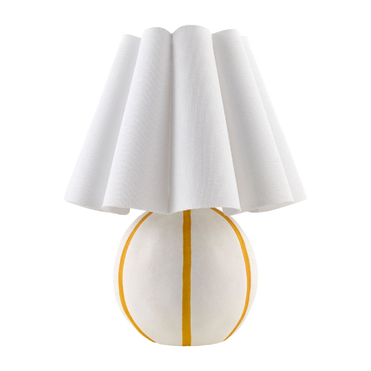 Modern European furniture - Lined Round Ceramic Table Lamp - www.oroa.com