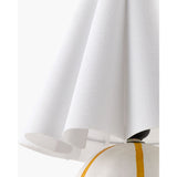 Modern European furniture - Lined Round Ceramic Table Lamp - www.oroa.com
