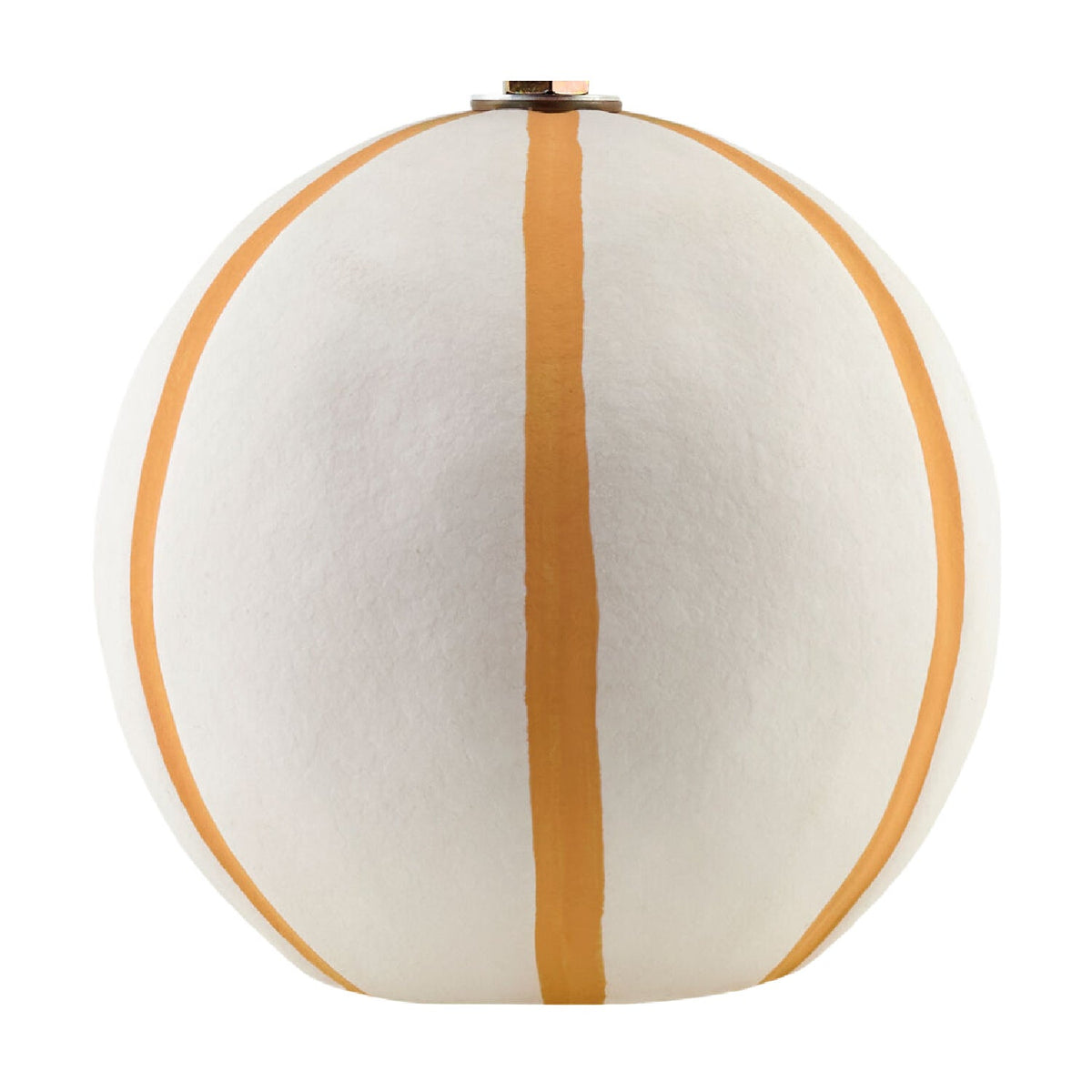 Modern European furniture - Lined Round Ceramic Table Lamp - www.oroa.com
