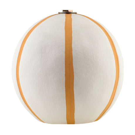 Modern European furniture - Lined Round Ceramic Table Lamp - www.oroa.com