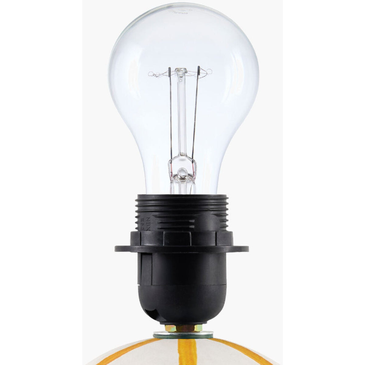 Modern European furniture - Lined Round Ceramic Table Lamp - www.oroa.com