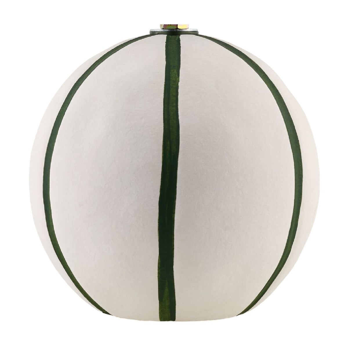Modern European furniture - Lined Round Ceramic Table Lamp - www.oroa.com