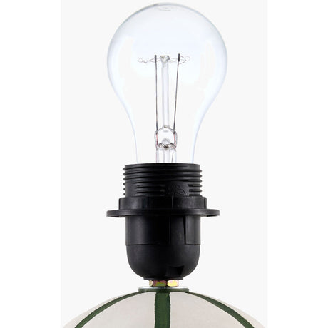 Modern European furniture - Lined Round Ceramic Table Lamp - www.oroa.com