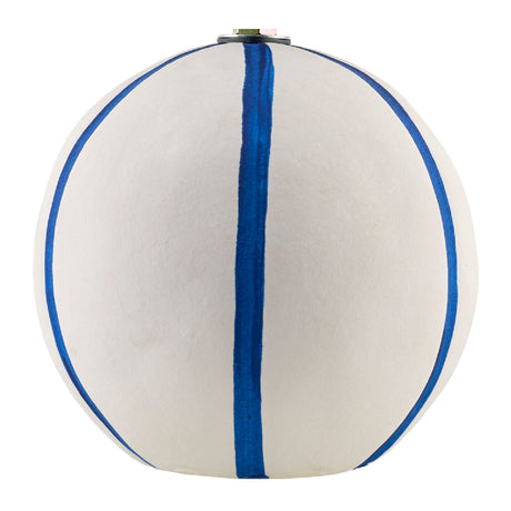 Modern European furniture - Lined Round Ceramic Table Lamp - www.oroa.com