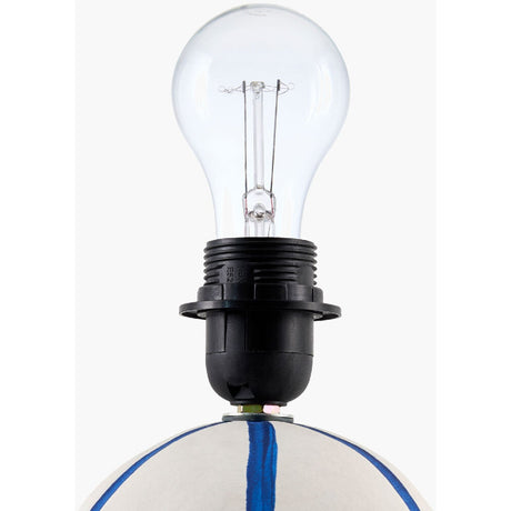 Modern European furniture - Lined Round Ceramic Table Lamp - www.oroa.com
