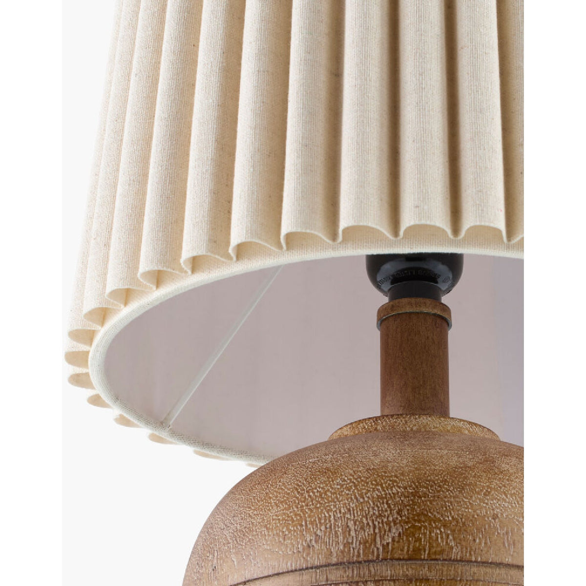 Modern European furniture - Fluted Linen Table Lamp Set (2) - www.oroa.com