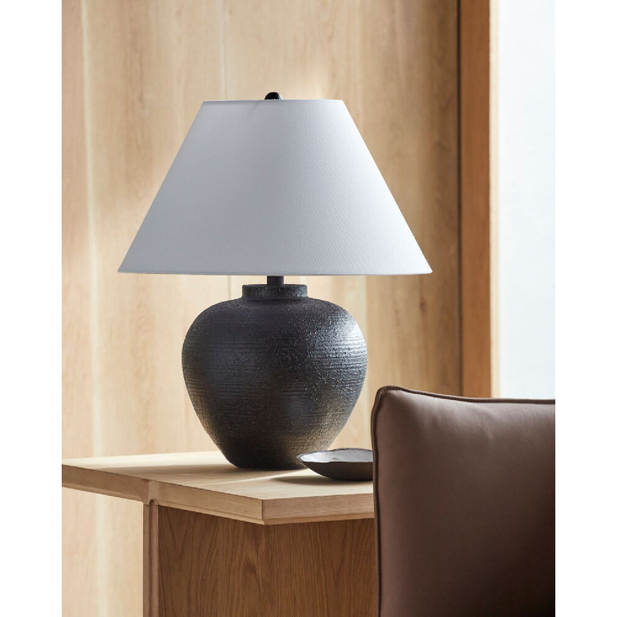 Modern European furniture - Empire Linen Shade Table Lamp - www.oroa.com