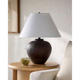 Modern European furniture - Empire Linen Shade Table Lamp - www.oroa.com