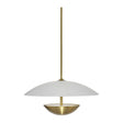 Modern European furniture - White Glass Semi-Dome Pendant Lamp - www.oroa.com