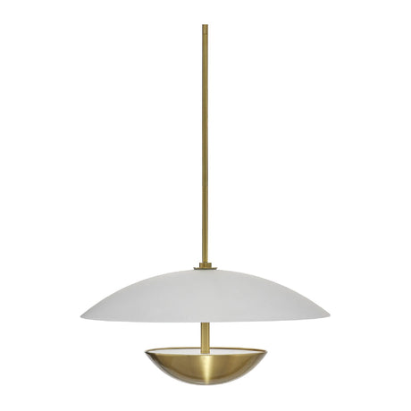 Modern European furniture - White Glass Semi-Dome Pendant Lamp - www.oroa.com