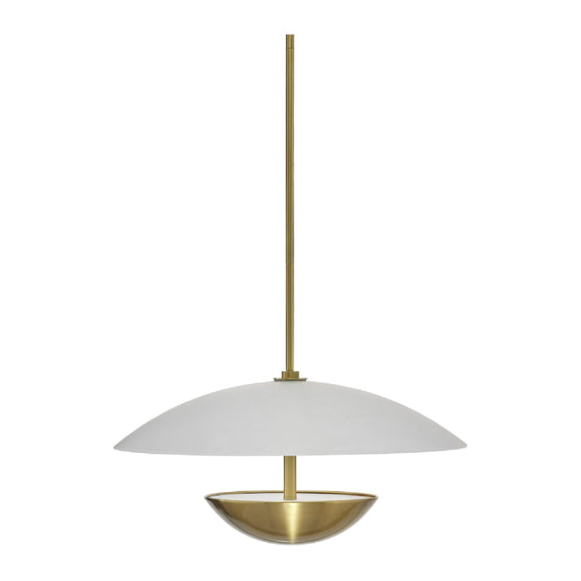 Modern European furniture - White Glass Semi-Dome Pendant Lamp - www.oroa.com