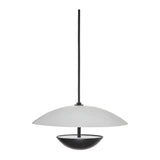 Modern European furniture - White Glass Semi-Dome Pendant Lamp - www.oroa.com