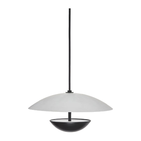 Modern European furniture - White Glass Semi-Dome Pendant Lamp - www.oroa.com