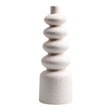 Modern European furniture - White Ceramic Layered Vase - www.oroa.com