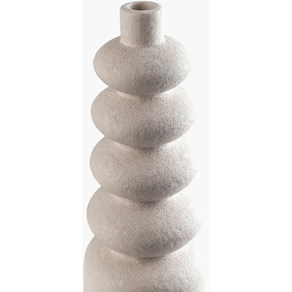 Modern European furniture - White Ceramic Layered Vase - www.oroa.com