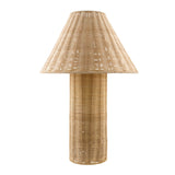 Modern European furniture - Beige Rattan Accent Table Lamp - www.oroa.com