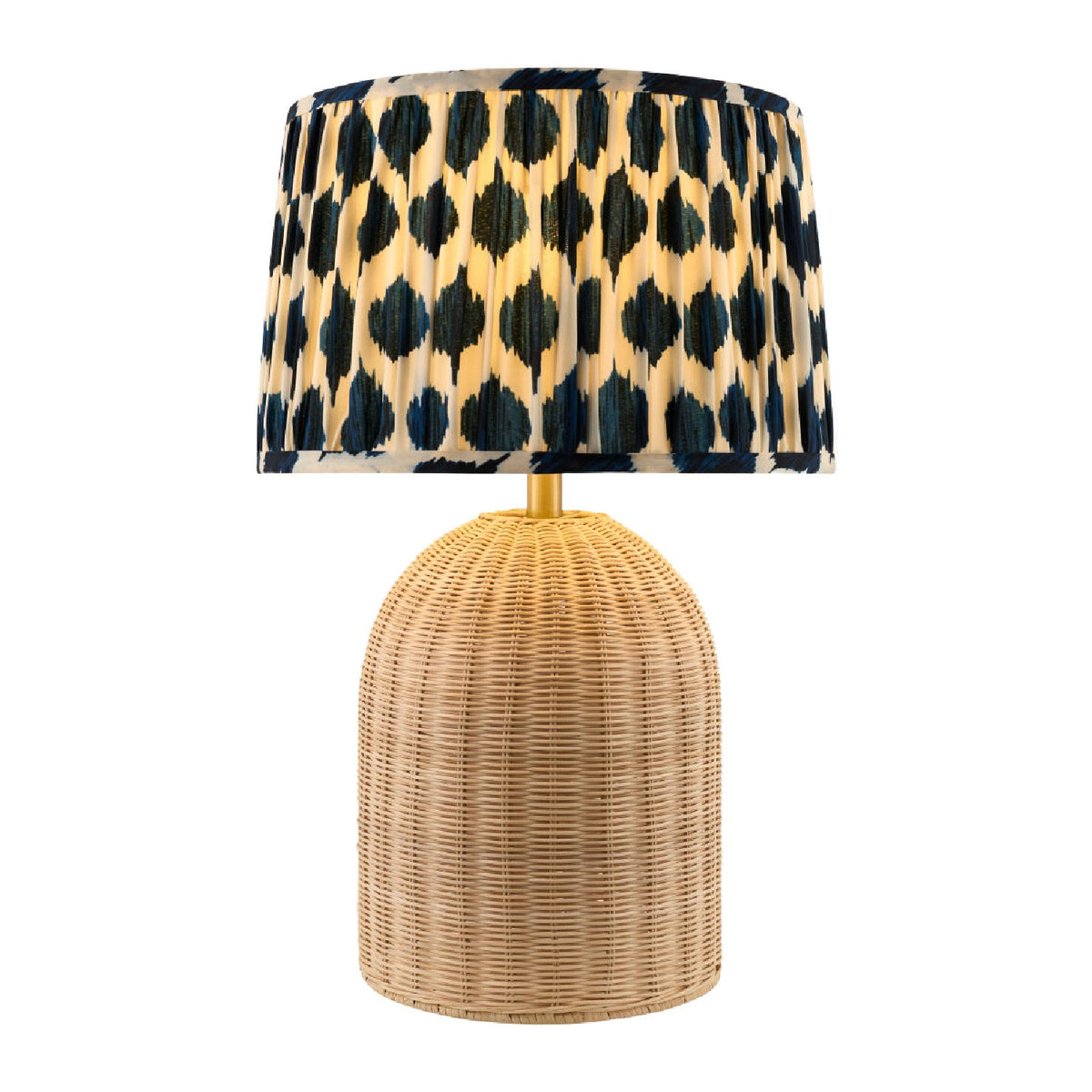 Modern European furniture - Blue Patterned Fabric Table Lamp - www.oroa.com