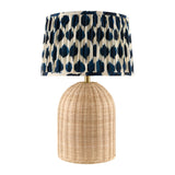 Modern European furniture - Blue Patterned Fabric Table Lamp - www.oroa.com