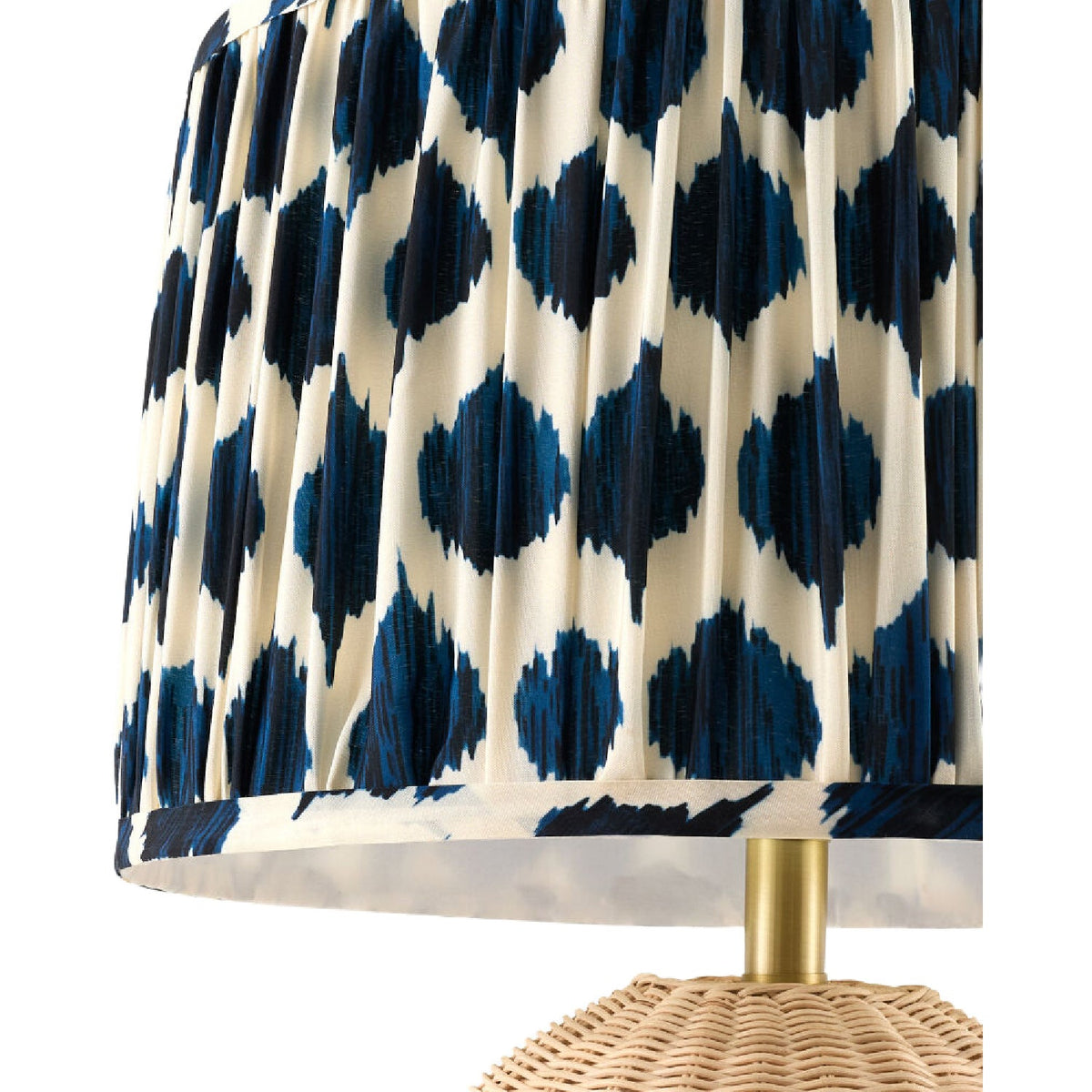 Modern European furniture - Blue Patterned Fabric Table Lamp - www.oroa.com