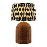 Modern European furniture - Blue Patterned Fabric Table Lamp - www.oroa.com