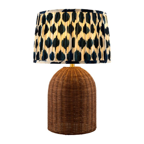 Modern European furniture - Blue Patterned Fabric Table Lamp - www.oroa.com
