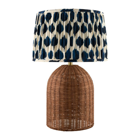 Modern European furniture - Blue Patterned Fabric Table Lamp - www.oroa.com