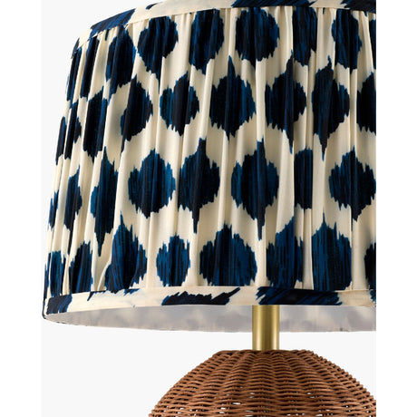 Modern European furniture - Blue Patterned Fabric Table Lamp - www.oroa.com