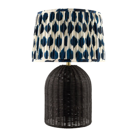 Modern European furniture - Blue Patterned Fabric Table Lamp - www.oroa.com