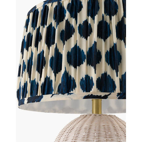 Modern European furniture - Blue Patterned Fabric Table Lamp - www.oroa.com