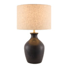 Modern European furniture - Linen Drum Shade Table Lamp - www.oroa.com