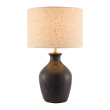 Modern European furniture - Linen Drum Shade Table Lamp - www.oroa.com