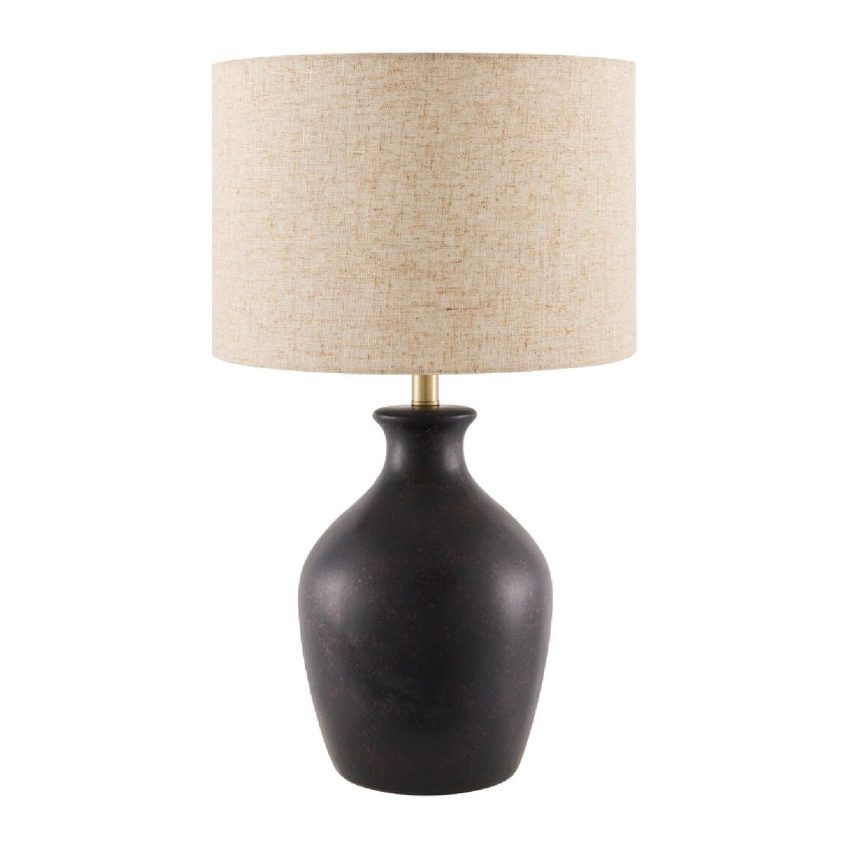 Modern European furniture - Linen Drum Shade Table Lamp - www.oroa.com