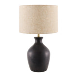 Modern European furniture - Linen Drum Shade Table Lamp - www.oroa.com