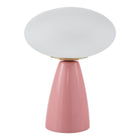 Modern European furniture - Oval White Glass Table Lamp - www.oroa.com
