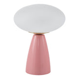 Modern European furniture - Oval White Glass Table Lamp - www.oroa.com