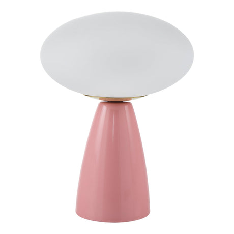 Modern European furniture - Oval White Glass Table Lamp - www.oroa.com