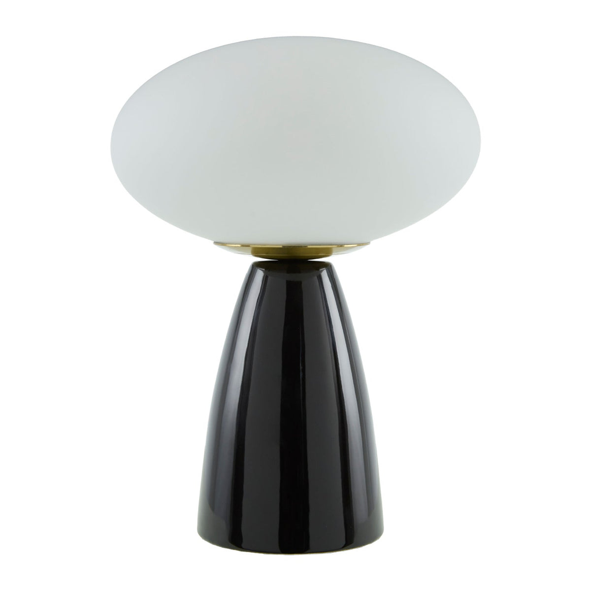 Modern European furniture - Oval White Glass Table Lamp - www.oroa.com