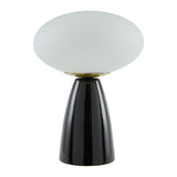 Modern European furniture - Oval White Glass Table Lamp - www.oroa.com