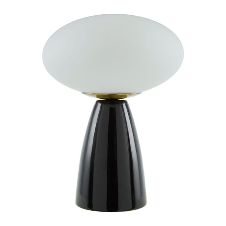 Modern European furniture - Oval White Glass Table Lamp - www.oroa.com