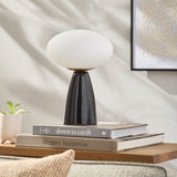 Modern European furniture - Oval White Glass Table Lamp - www.oroa.com