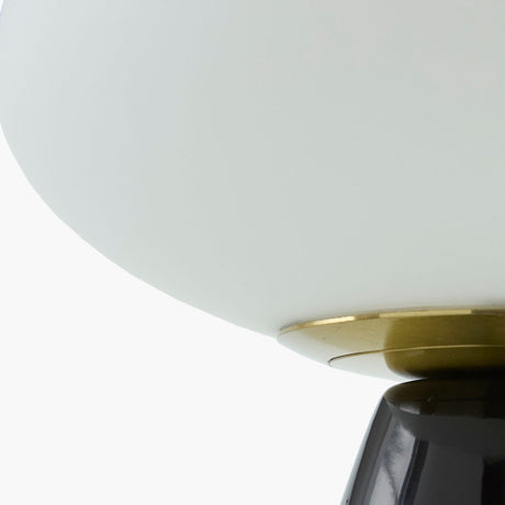 Modern European furniture - Oval White Glass Table Lamp - www.oroa.com