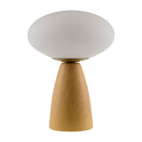 Modern European furniture - Oval White Glass Table Lamp - www.oroa.com