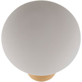 Modern European furniture - Oval White Glass Table Lamp - www.oroa.com