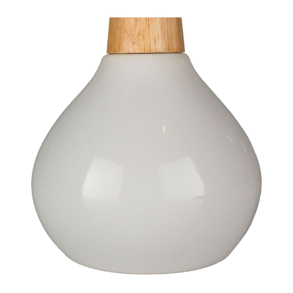Ceramic Wood Base Table Lamp | Kuda Home Kent