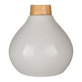 Ceramic Wood Base Table Lamp | Kuda Home Kent